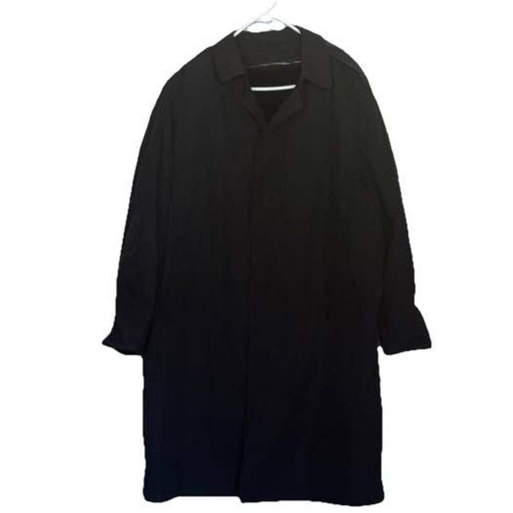 Vintage Military All Weather Trench Coat DSCP Removable Lining Navy Black 46L